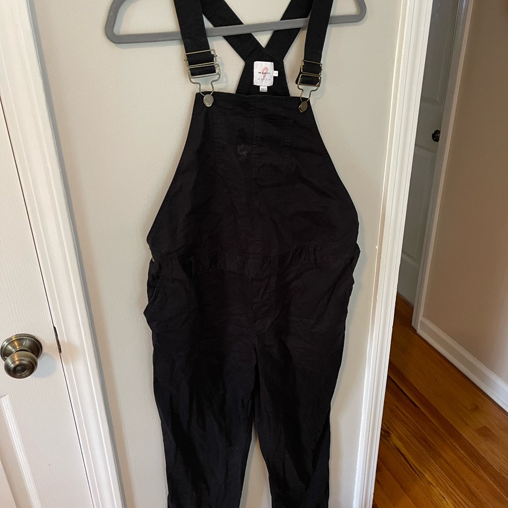 Stylish Maternity Black Women's Overalls